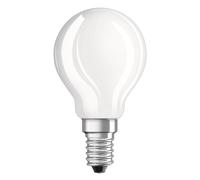 OSRAM Bombilla a gota LED E14 4,2 W 827 mate, juego de 2 unidades EC:EPREL:523067