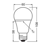 OSRAM Bombilla convencional LED Relax/Activo/Dormir E27 8,8W mate 827/840