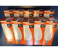 OSRAM Bombilla Incandescente 60W E14 230V Mate Vela Regulable 180°