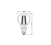 OSRAM bombilla LED con filamento E14 1.2W 2700K 255lm EC:EPREL:1902977