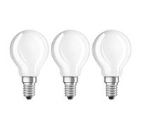 OSRAM LED Base Classic P, in Tropfenform mit E14-Sockel, Nicht Dimmbar, Ersetzt 40 Watt, Matt, Warmweiß - 2700 Kelvin, 3er-Pack