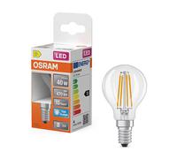 Osram bombilla LED E14 filamento transparente 6500K de 3,4W (40W)