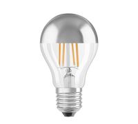 OSRAM bombilla LED E27 6,5W Mirror silver 2.700K EC:EPREL:523201