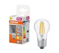 Osram Bombilla LED E27 Esférica P45 Filamento Transparente 2700K 3,4 W (40 W)