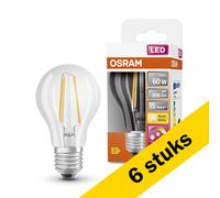 Osram bombilla LED E27 filamento transparente regulable 7W (60W) | Pack 6 uds