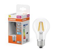 OSRAM Lámpara LED Bombilla estrella forma A 40 filamento 3,4 W transparente E27