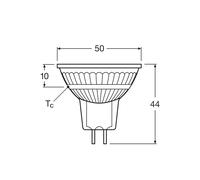 OSRAM bombilla reflectora LED, GU5.3, 6,5 W, 12 V, 2.700 K, 120° EC:EPREL:1441727