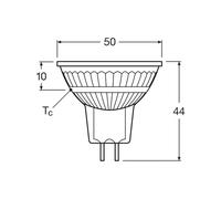 OSRAM bombilla reflectora LED GU5.3 juego de 3, 6,5 W, 12 V, 2.700 K, 36° True