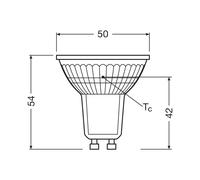 OSRAM bombilla reflectora LED PAR16 GU10 1.3W 36° 4,000K EC:EPREL:1847347