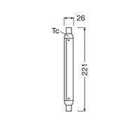 OSRAM bombilla tubular LED S15, S19, 22,1 cm, 4 W, 2.700 K