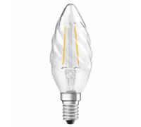 OSRAM bombilla vela LED E14 2,5W 827 girado EC:EPREL:523079