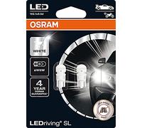OSRAM BOMBILLAS AUXILIARES W5W 0,8W-W2 1x9.5d LED DRIVING 6000K 12V, blanco
