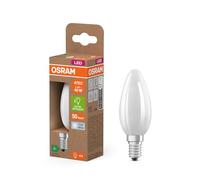 OSRAM Bombillas LED E14, en forma clásica de mini vela, 2,2 W / 470 lm luz blanca fría (4000 K), CRI 80, fabricada en vidrio esmerilado sin plomo, IP20, 35 mm de diámetro