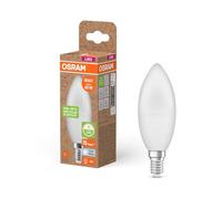 OSRAM Bombillas LED E14, LED Star B 60 Reciclaje 7,5W, 4000K blanco frío, mate, 806 lm, 40% plástico reciclado, reemplaza bombillas tradicionales de 60W, Paquete de 6