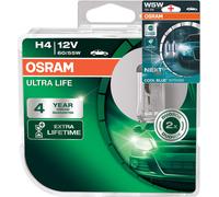 OSRAM Lámpara de faro de carretera 64193ULT-HCB H4 12V P43t 60/55W ULTRA LIFE