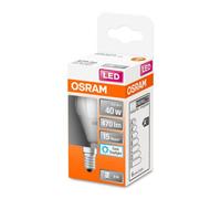 OSRAM Lámpara LED con casquillo E14, luz diurna (6500K), forma de lágrima, 5.5W, recambio para bombilla 40W, mate, LED STAR CLASSIC P