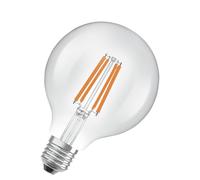 OSRAM LED-Lampe in klassischer Edisonform, mit dekorativem LED-Filament, Energieeffizienzklasse A, E27, 5 W, 1055 lm, 4000 K, kaltweiß. Ohne Aufwärmen, sofort 100% Licht. Geringes Flackern.
