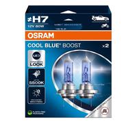 OSRAM Cool Blue Boost H7 5500K 12V 80W 2 Bombillas Halógenas Efecto Xenón Blanco