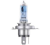 OSRAM COOL BLUE INTENSE H4, +100% más de brillo, hasta 5000 K, lámpara de faro halógena, aspecto LED, blister único (1 lámpara)