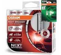 Osram D1S 12/24V 35W Xenarc Night Breaker Laser +200% 2Stk W5W Ll