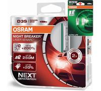 Osram D3S 12/24V 35W XENARC NIGHT BREAKER LASER +200% 2Pzs.+W5W LL