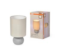 OSRAM Decor Impact, lámpara de mesa decorativa, casquillo E27, beis y gris, no regulable, IP20, hormigón, 220mm