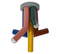 Osram Decor Straw - Lámpara de techo (5 focos, casquillo E27, metal, IP20), multicolor