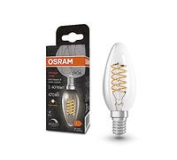 OSRAM Dimmbare LED-Lampen, Vintage-Edition, 40 Watts Ersatz, E14, B-shape, 2700 Kelvin, Warm weiß, Klares Glas, single Pack