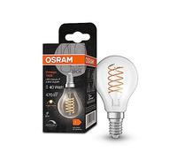 OSRAM Dimmbare LED-Lampen, Vintage-Edition, 40 Watts Ersatz, E14, P-shape, 2700 Kelvin, Warm weiß, Klares Glas, single Pack