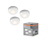 OSRAM DOT-IT paquete de 3 luces LED Blanco Encendido/Apagado con Toque DIM | DOT IT WHITE, Indoor Wall Lighting, Blanco, 69 mm dia, 30000 h, Paquete de 3