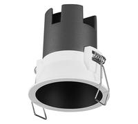 OSRAM Downlight empotrable SPOT TWIST, negro, 5W, 400lm, 840 WT, 70mm de diámetro, color de luz blanco frío, hasta un 90% de ahorro de energía en comparación con los downlights halógenos, fácil