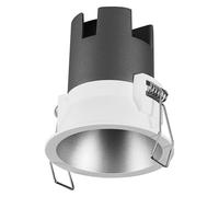 OSRAM Downlight empotrable SPOT TWIST, plateado, 5W, 400lm, 830 WT, 70mm de diámetro, color de luz blanco cálido, hasta un 90% de ahorro de energía en comparación con los downlights halógenos, fácil