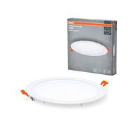 OSRAM Downlight Slim 225mm, luz LED empotrable, 22W, blanco frío 6500K, 2000 lúmenes, diseño plano, IP20, fácil instalación para salones y cocinas