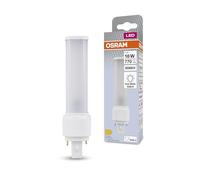 OSRAM Lámpara LED DULUX D 18 para casquillo G24D-2, 7 vatios, 770 lúmenes, blanco frío (4000K), giratoria, sustituye a la lámpara Dulux convencional de 18W