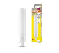 OSRAM DULUX D/E 26 Lámpara LED para casquillo G24Q-2, 10 vatios, 990 lúmenes, blanco cálido (3000K), giratoria, sustituye a la lámpara Dulux convencional de 26W