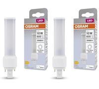 OSRAM DULUX LED D10 EM, G24D-1, 5 W, 600 lm, 4000 K, color de luz blanco frío, tapa giratoria para luz direccional, reemplazo de LED para fluorescentes compactas clásicas con casquillo G24D-1