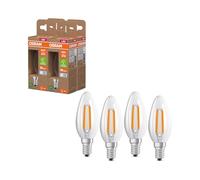 OSRAM en forma clásica de mini vela, con filamento LED decorativo en diseño | , LED Lamps, 35.00 Millimetres dia, , Paquete de 6