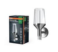 OSRAM ENDURA Classic Calice aplique sensor con difusor vidrio, E27, IP44, para iluminación caminos