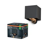 OSRAM ENDURA STYLE ADJ BEAM iluminación exterior, 2,5W, 180lm, gris oscuro, iluminación indirecta, sensor de movimiento, sensor de luz natural, clase de protección IP54, temperatura de color 3.000K