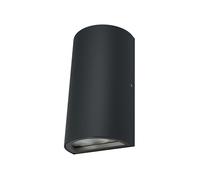 OSRAM ENDURA Style lámpara exterior LED con salida de luz superior e inferior, redonda, gris oscuro de aluminio, protección IP44, para fachadas y entradas
