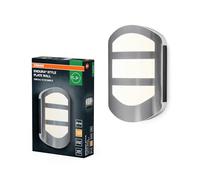 OSRAM ENDURA Style Plate Wall lámpara de pared con iluminación indirecta, luz exterior LED funcional, protección IP44, para zona de entrada y fachadas