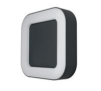 OSRAM ENDURA Style Square lámpara LED pared/techo exterior gris oscuro, aluminio nergética, IP44, terraza/balcón