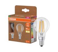 OSRAM Energy Class en forma clásica de mini bola, 2,2 W / 470 lm, EEK A, | , LED Lamps, 45.00 Millimetres dia, , Paquete de 2