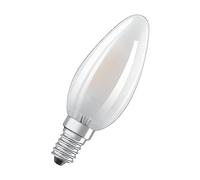 OSRAM Filament LED Lampe mit E14 Sockel, Kaltweiss (4000K), Kerzenform, 4W, Ersatz für 40W-Glühbirne, matt, LED Retrofit CLASSIC B