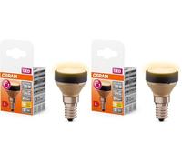 OSRAM Flat Lamp, lampada LED ultra-compatta e piatta con attacco E27, bianco caldo (2700K), economica con un consumo di 3.5W, dimmerabile in 3 fasi tramite interruttore a parete, confezione da 1