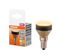 OSRAM Flat Lamp, lámpara LED ultra-compacta y plana con casquillo E14, reemplaza las bombillas tradicionales de 28W, blanco cálido (2700K), económica con un consumo de 3.5W, no regulable, paquete de 6