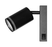 OSRAM Foco de techo LED Spot Pulse GU10, redondo, negro, Aluminio/Acero/Policarbonato, Anillo, interruptor ON/OFF