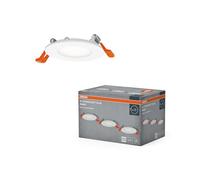OSRAM Foco empotrable LED Essential Slim 85mm 4,5W Blanco, juego de 3 downlights 240lm blanco frío 4000K, foco de techo IP20
