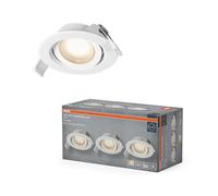 OSRAM Foco empotrable LED Spot Set CCT blanco regulable, juego de 3 focos de techo, cambio de color, Click-CCT, 2700-6500K