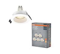 OSRAM Foco empotrable LED Spot Set GU10 2,6 W Blanco 85 mm, 200 lm 2700 K Blanco cálido, CRI ≥ 80, carcasa de plástico, juego de 5